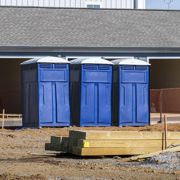 Heavy-duty construction site porta potty in Harrisburg, Pennsylvania